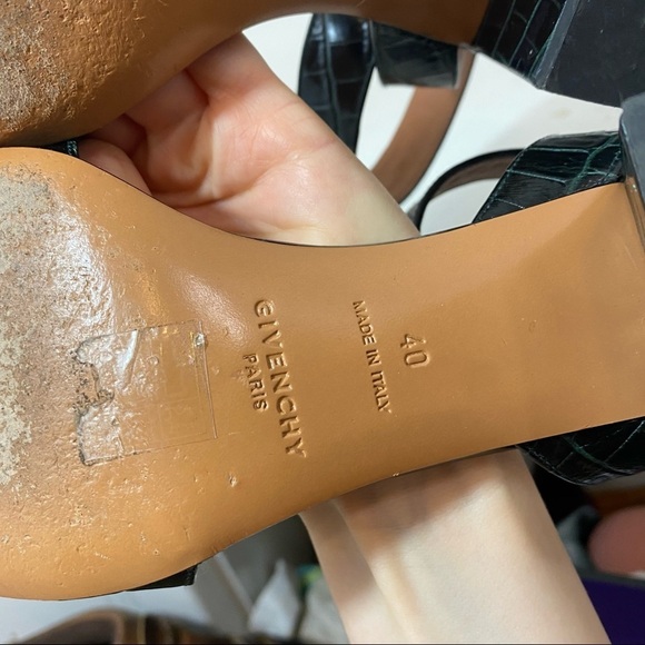 Givenchy Block Heel Ankle Wrap Sandals 40 - Picture 9 of 10